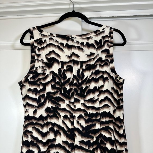 Banana Republic Animal Print Classic Sheath Sleeveless Dress 12 - Picture 11 of 12